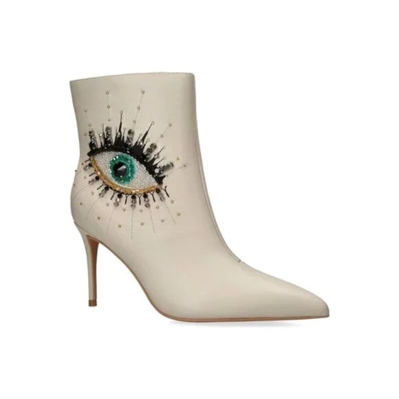 NWOT KURT GEIGER London Belgravia Embellished Eye Booties - Size 7 - Picture 2 of 7